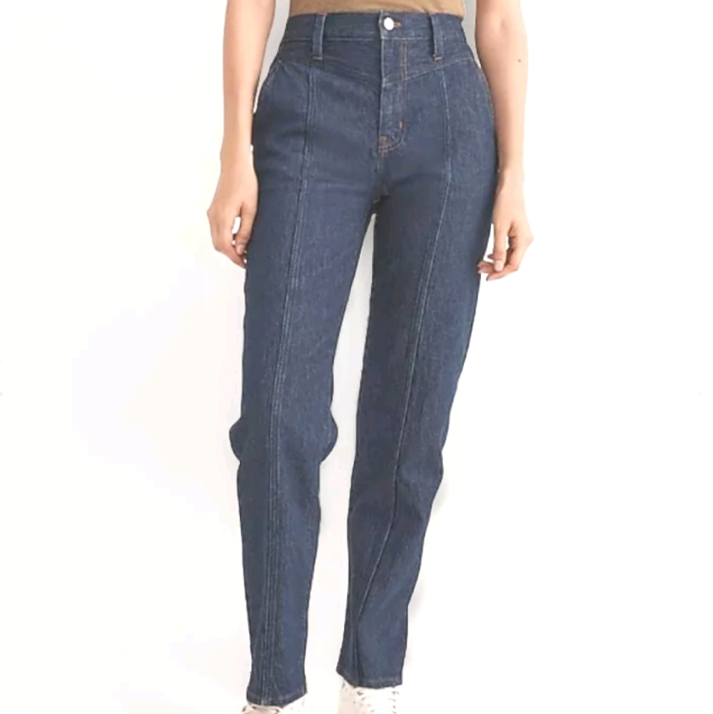 Madewell Mom Jeans Woman 27 Y2k Preppy Perfect Vintage Straight Blue Denim